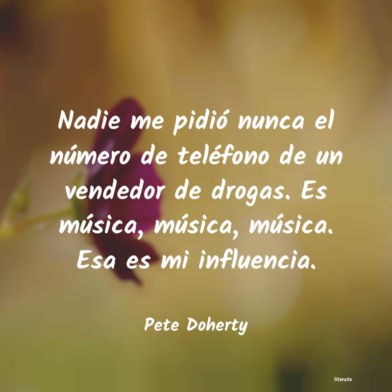 Frases de Pete Doherty