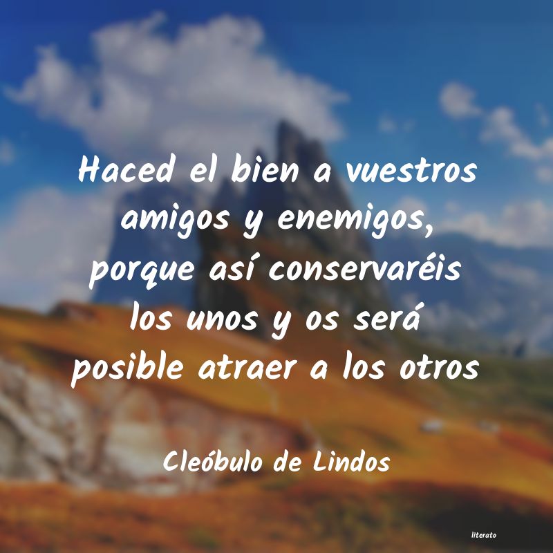 Frases de Cleóbulo de Lindos