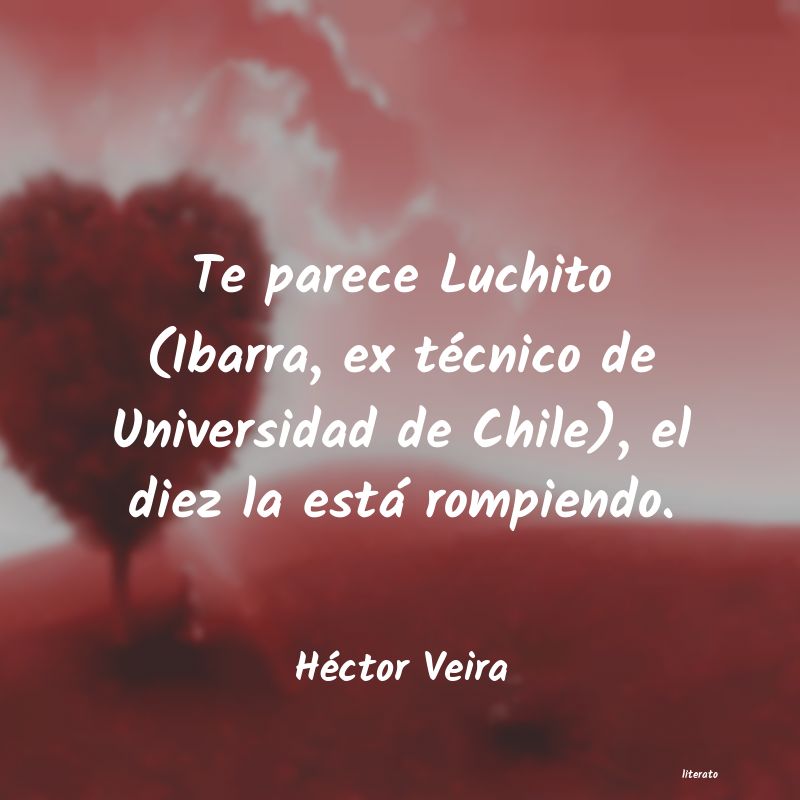 frases de Héctor Veira