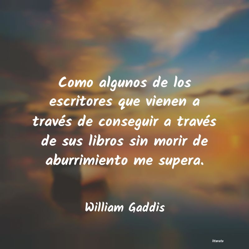 Frases de William Gaddis