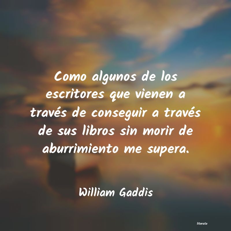 frases de William Gaddis