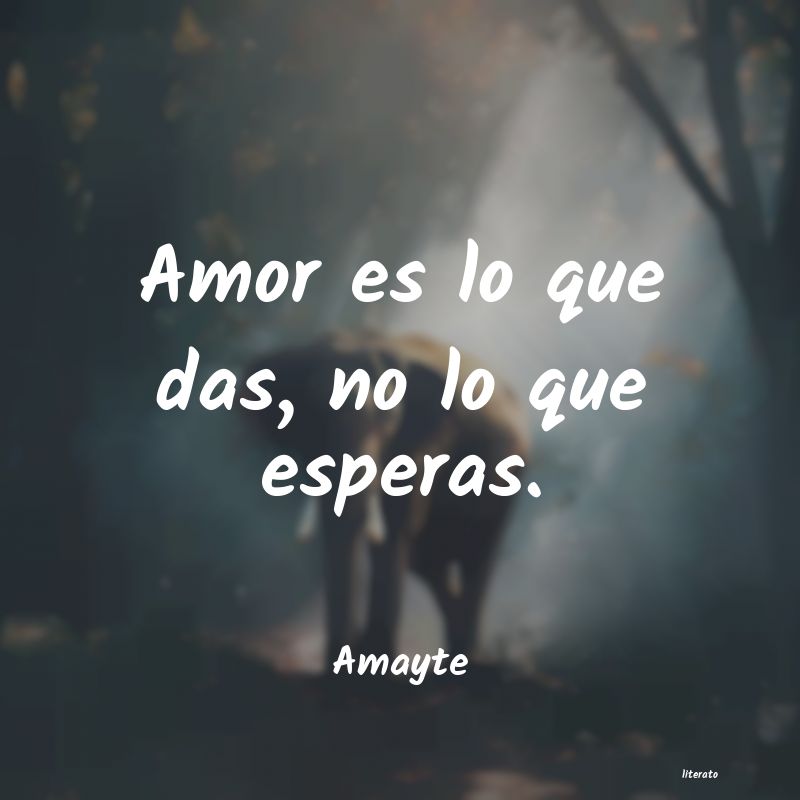 Frases de Amayte