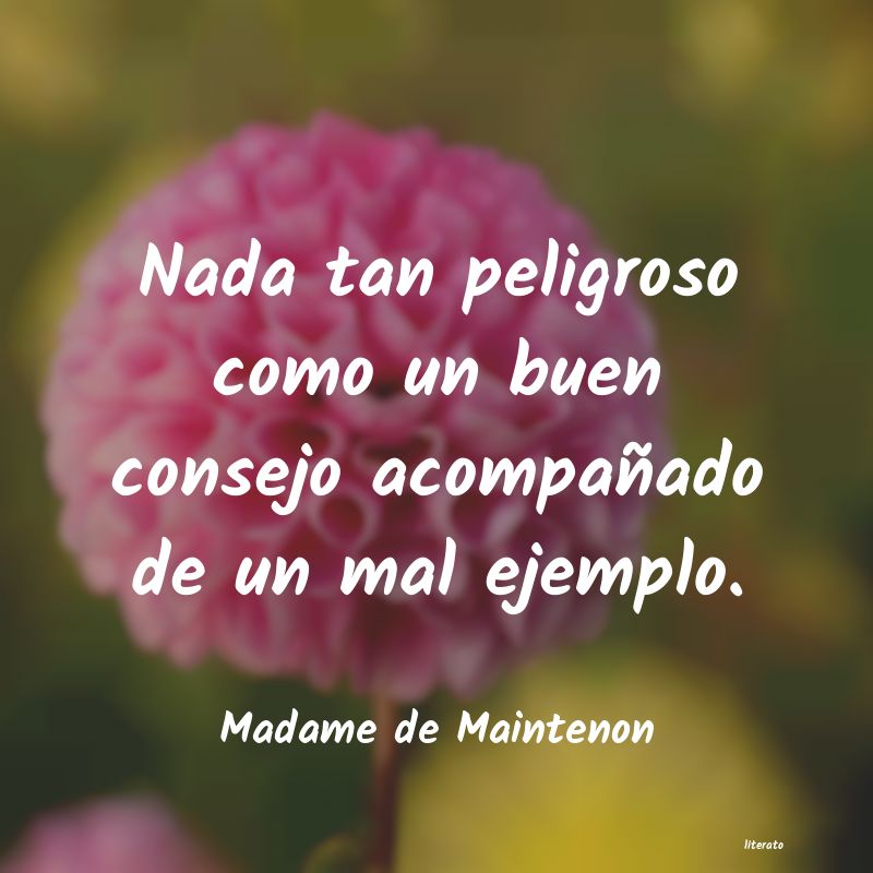 Frases de Madame de Maintenon