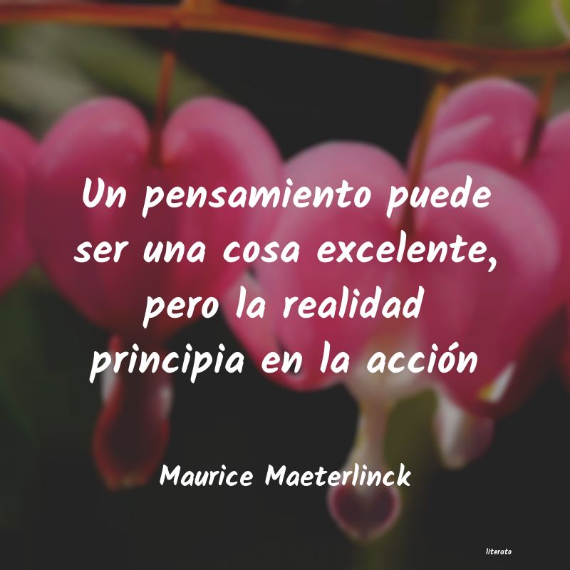 Frases de Maurice Maeterlinck