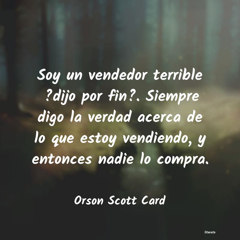 frases de Orson Scott Card