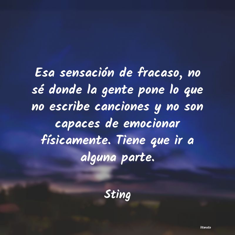 Frases de Sting