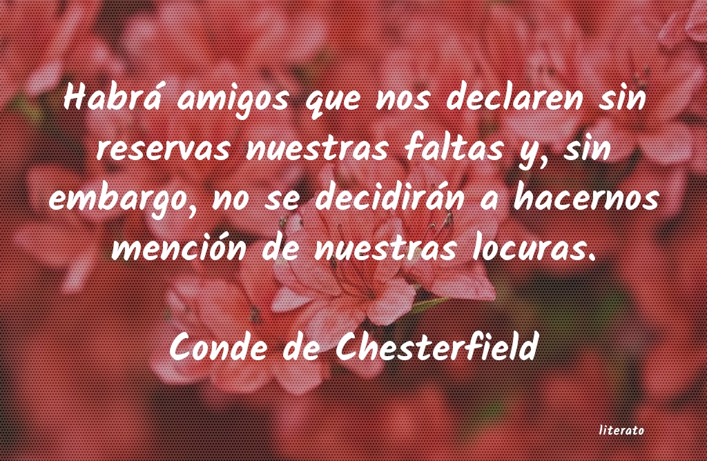 frases de Conde de Chesterfield
