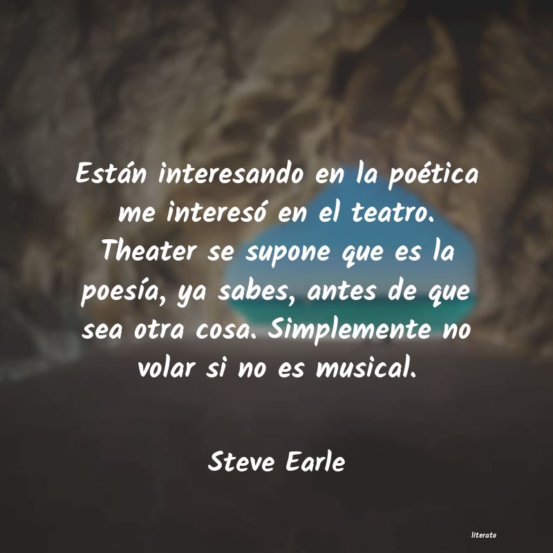 frases de Steve Earle