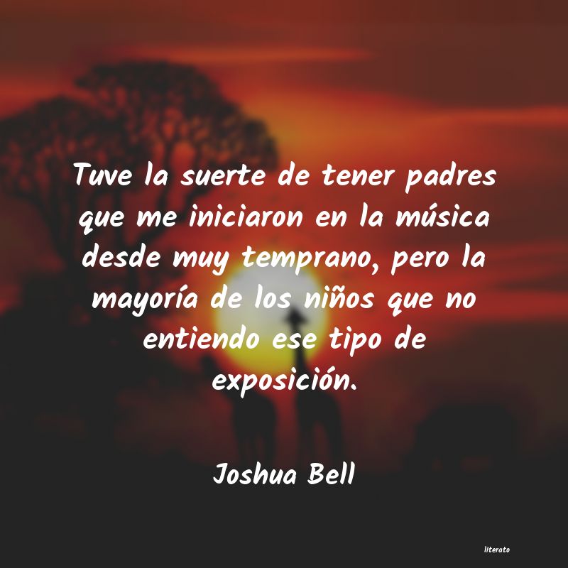 Frases de Joshua Bell