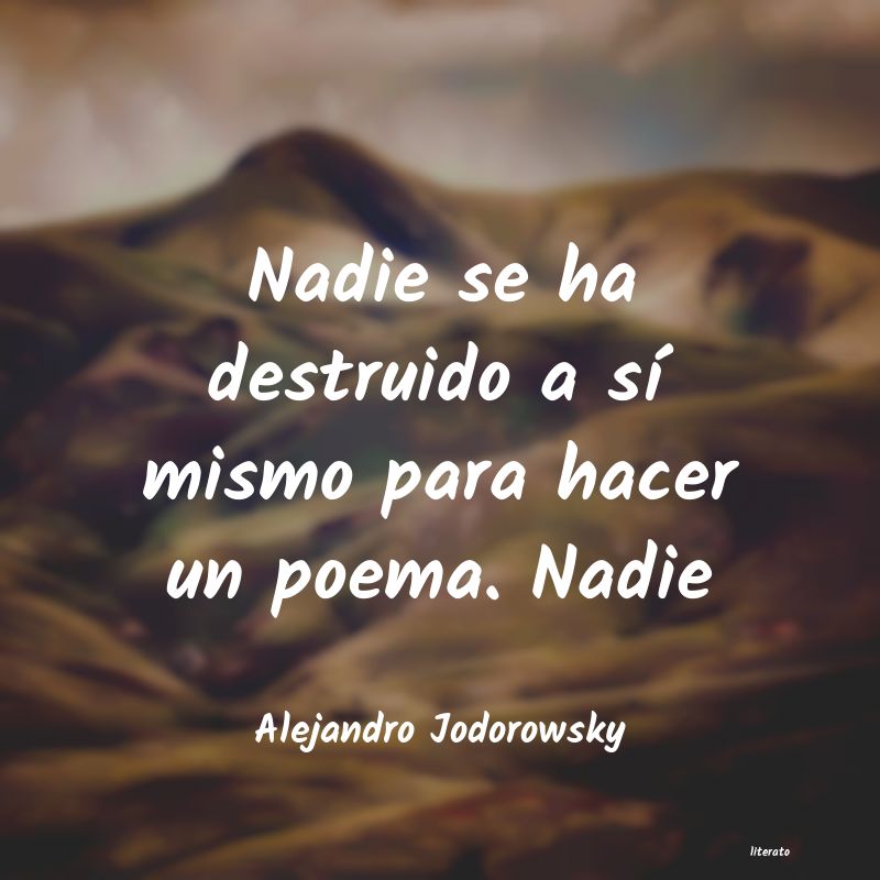 Frases de Alejandro Jodorowsky