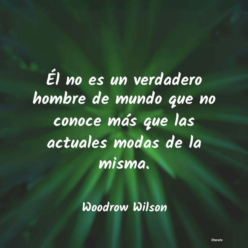frases de Woodrow Wilson