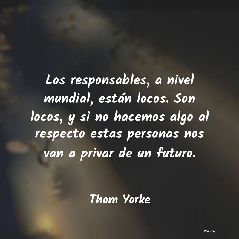 Frases de Thom Yorke