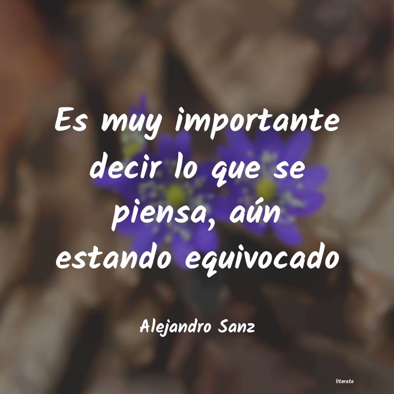 frases de Alejandro Sanz