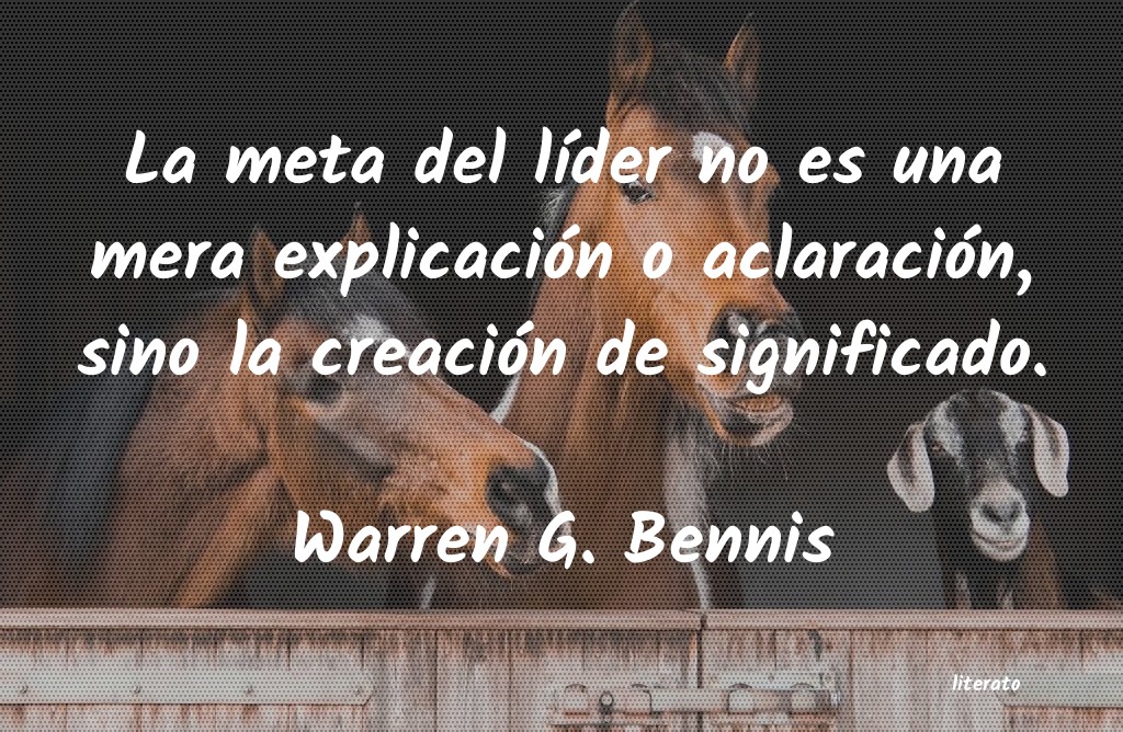 Frases de Warren G. Bennis