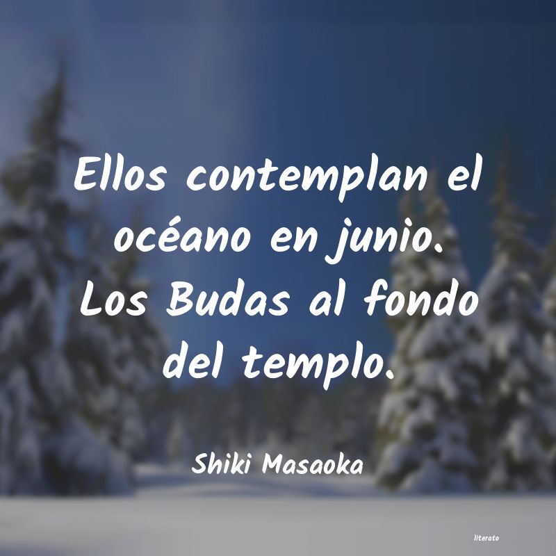 frases de Shiki Masaoka