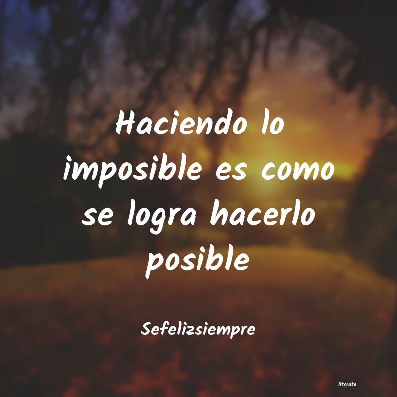 frases de Sefelizsiempre