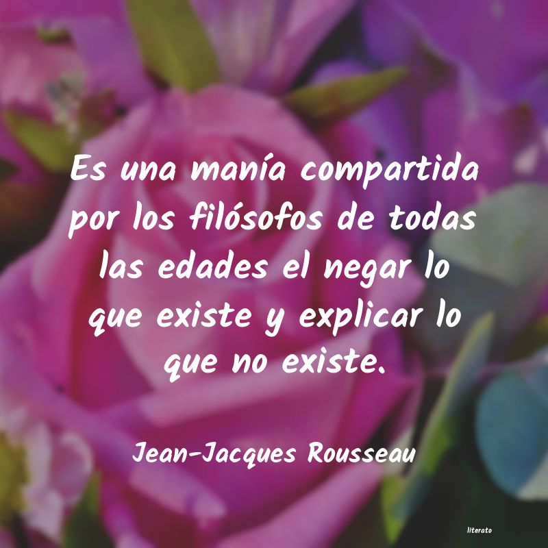 Frases de Jean-Jacques Rousseau