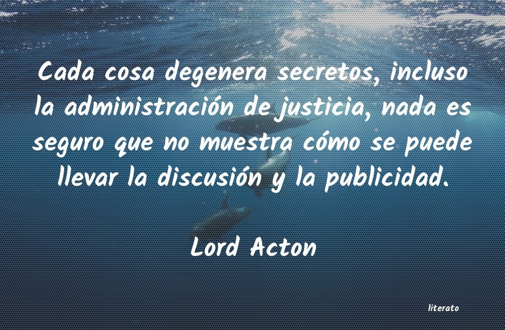 frases de Lord Acton