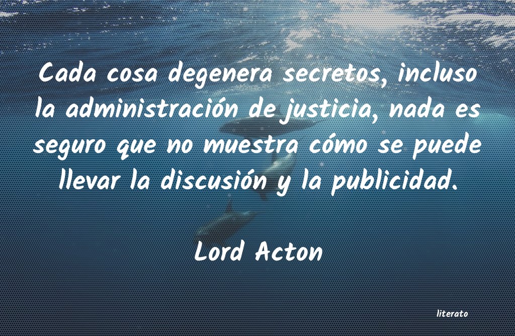 Frases de Lord Acton