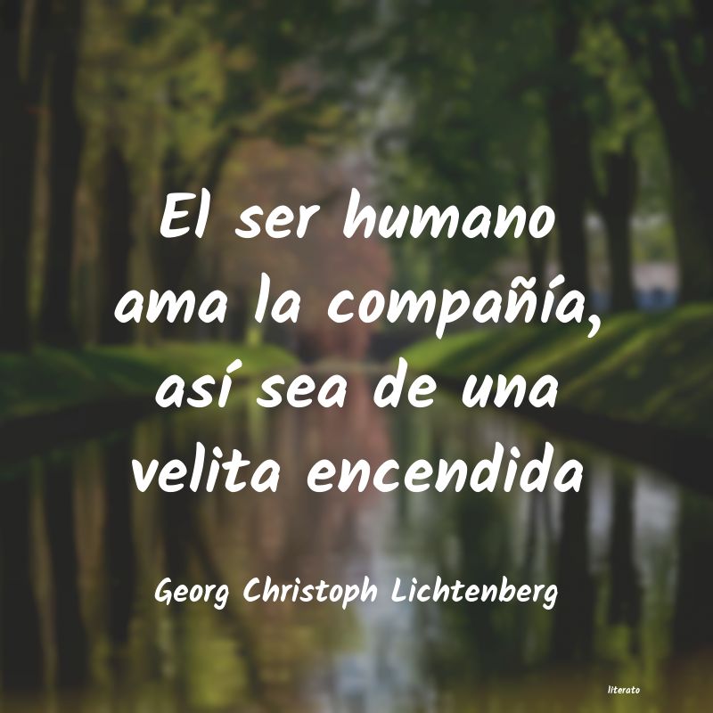 frases de Georg Christoph Lichtenberg