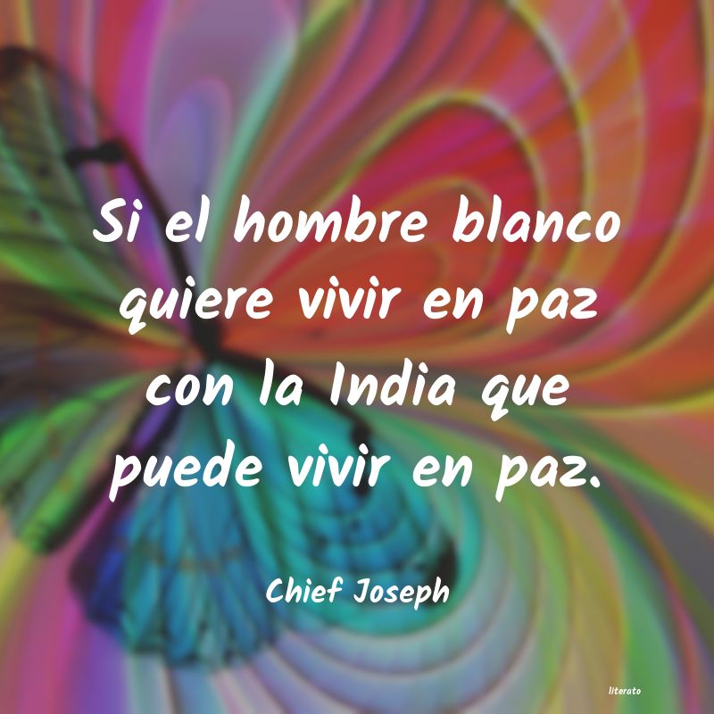 frases de Chief Joseph