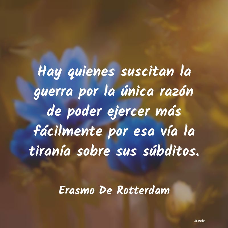 frases de Erasmo De Rotterdam