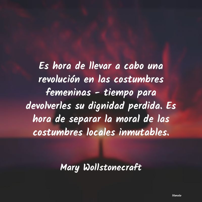 frases de Mary Wollstonecraft