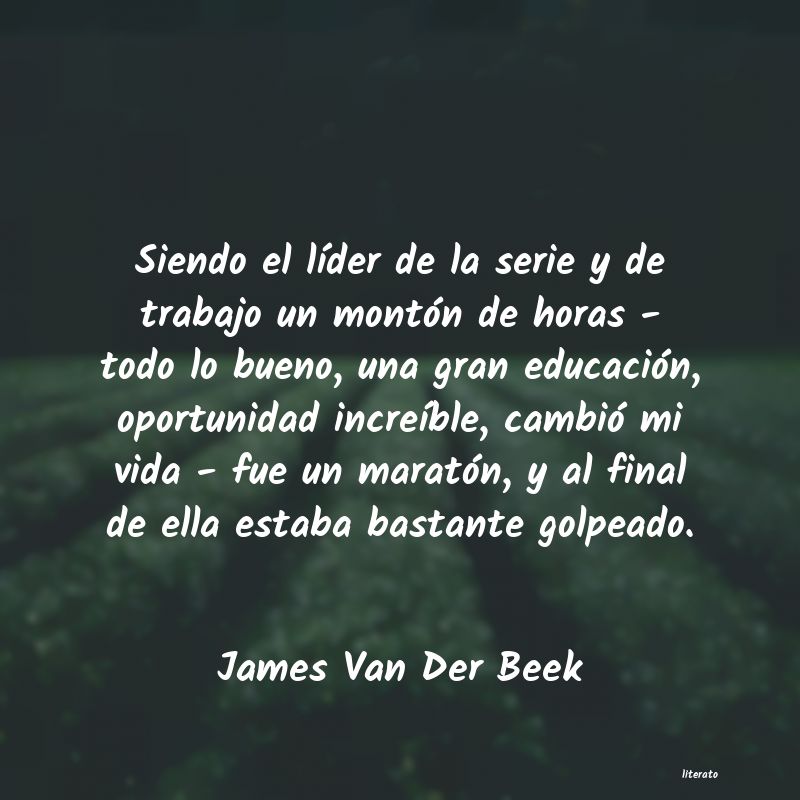 Frases de James Van Der Beek