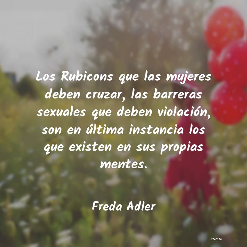 frases de Freda Adler