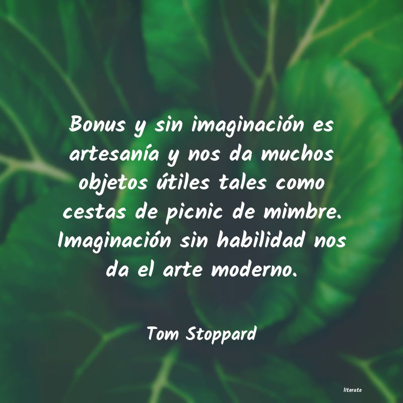 frases de Tom Stoppard