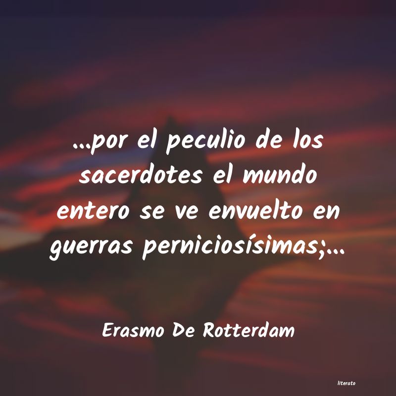 frases de Erasmo De Rotterdam