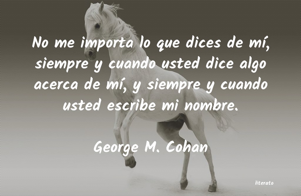 frases de George M. Cohan