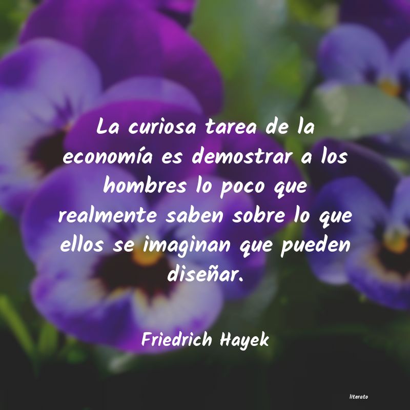 Frases de Friedrich Hayek