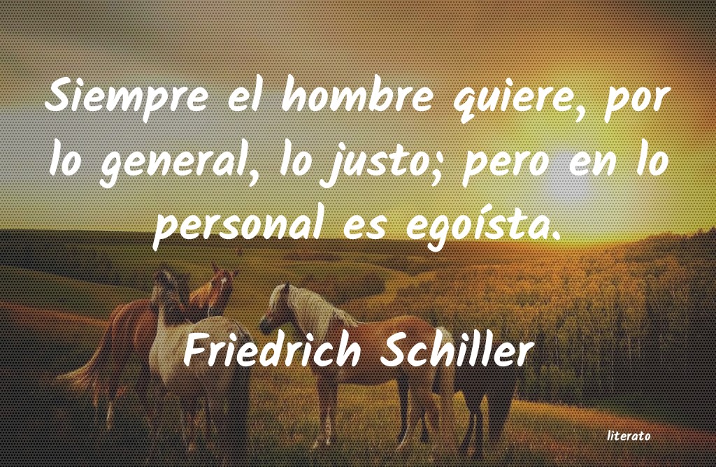 frases de Friedrich Schiller