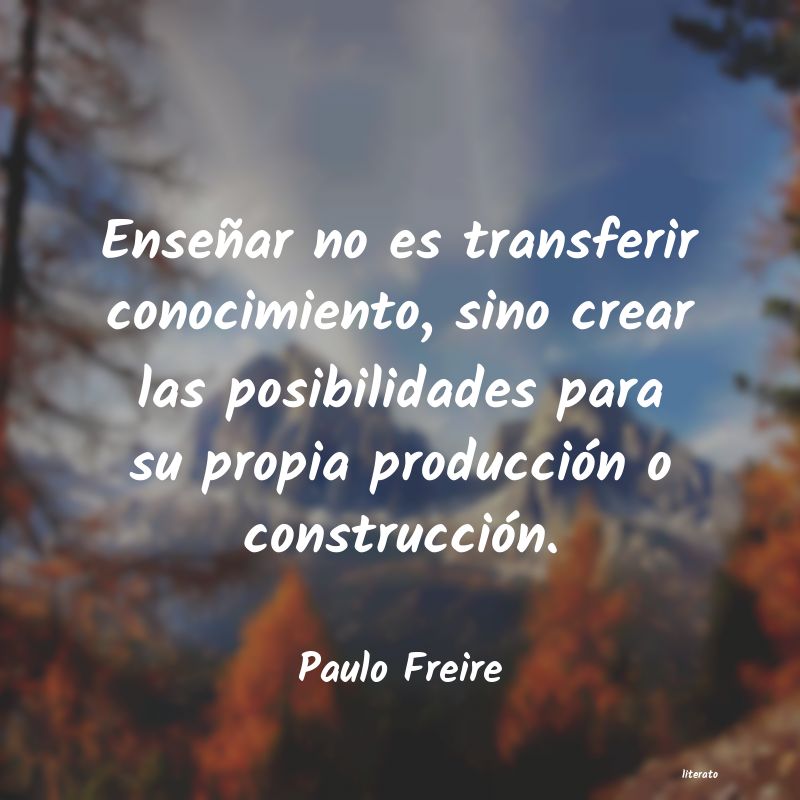 Frases de Paulo Freire