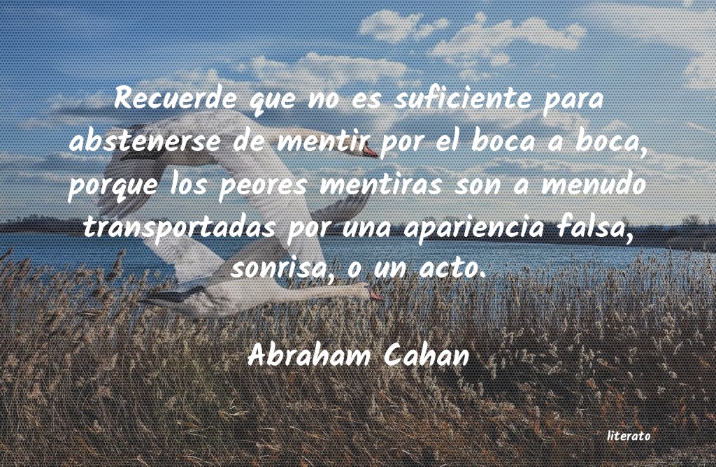 Frases de Abraham Cahan