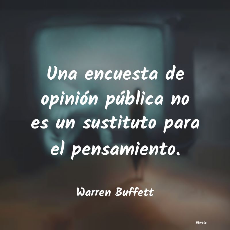 Frases de Warren Buffett