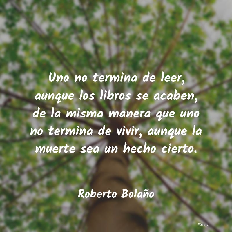 Frases de Roberto Bolaño