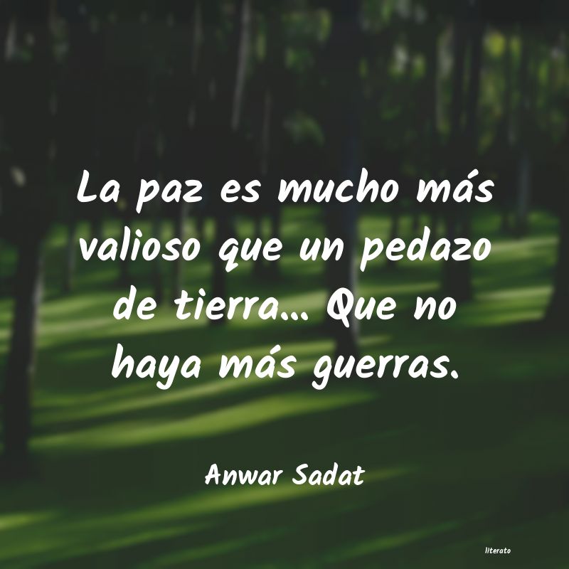 frases de Anwar Sadat
