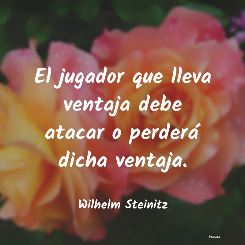 frases de Wilhelm Steinitz