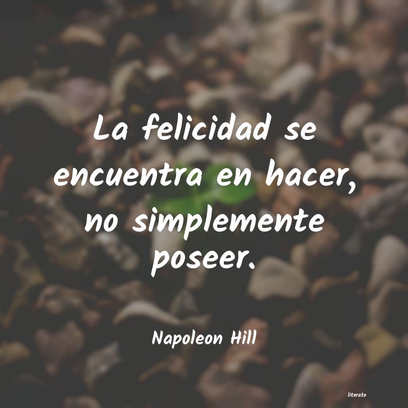 Frases de Napoleon Hill