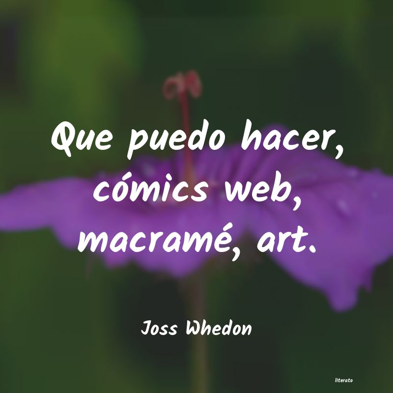 frases de Joss Whedon