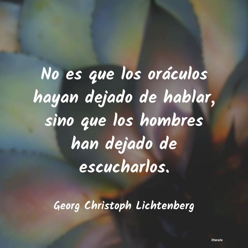 frases de Georg Christoph Lichtenberg