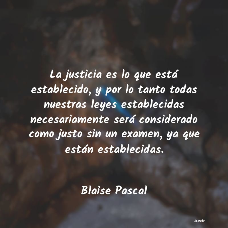 frases de Blaise Pascal