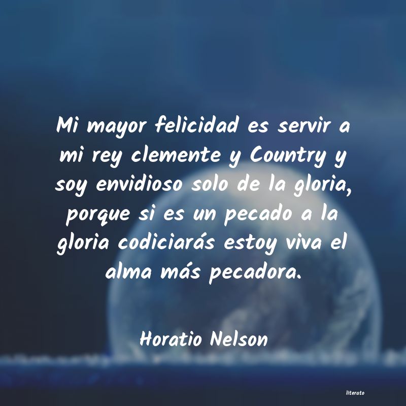 frases de Horatio Nelson