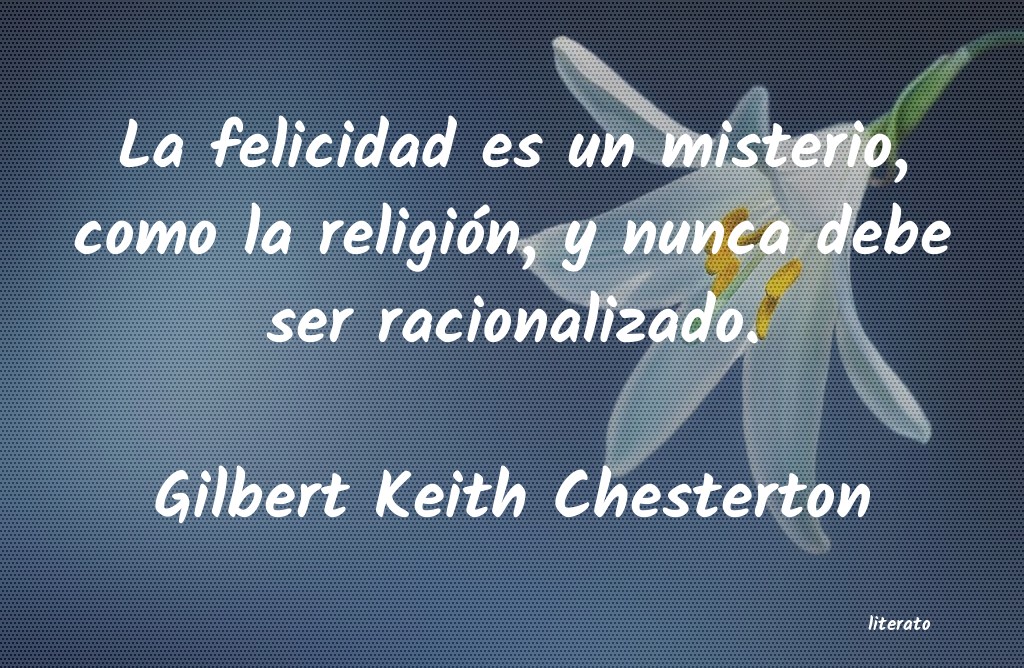 frases de Gilbert Keith Chesterton
