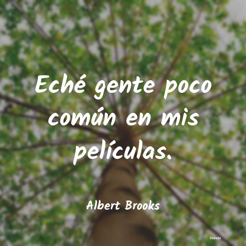 frases de Albert Brooks