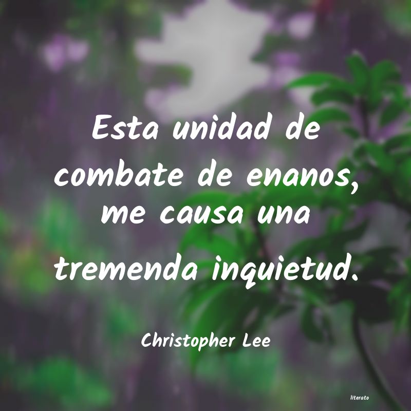 frases de Christopher Lee