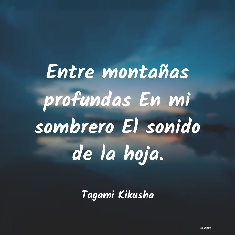 frases de Tagami Kikusha