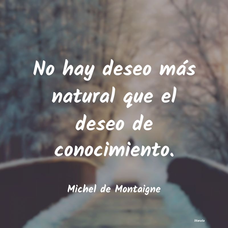 frases de Michel de Montaigne